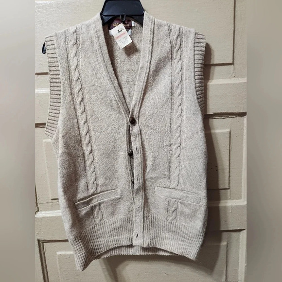 Adams Row Vintage Men's Shetland Wool Blend Grandpa Vest - Picture 1 of 7